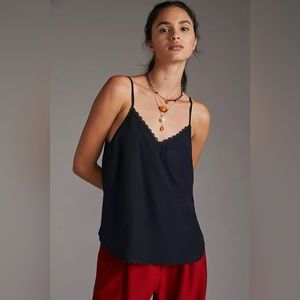Anthropologie silk lace cami
